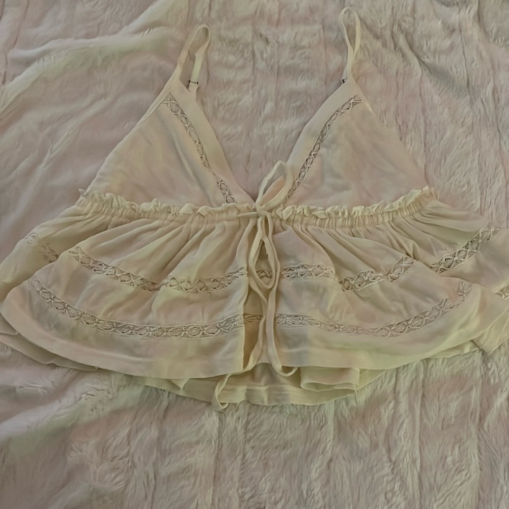 urban outfitters babydoll crop top